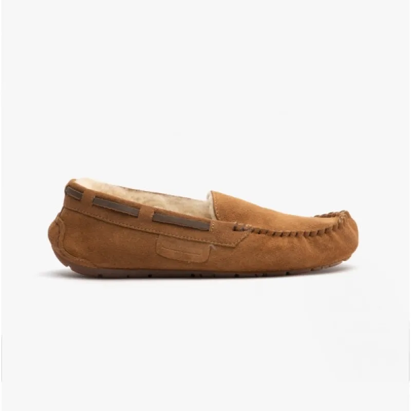 Shepherd MIRRE Womens Sheepskin Moccasin Chestnut sold by Shuperb