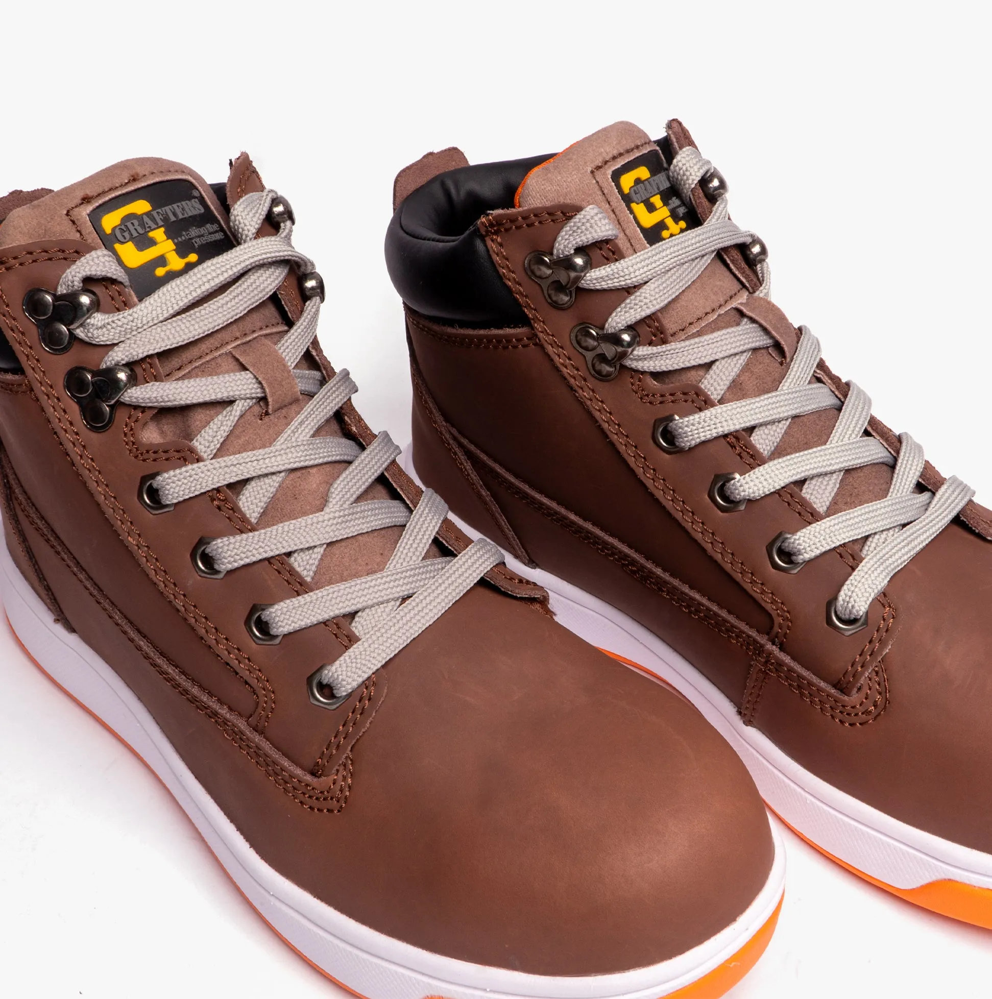 Grafters M057B Unisex Safety Trainer Boots Brown sold by Shuperb product image thumbnail 5