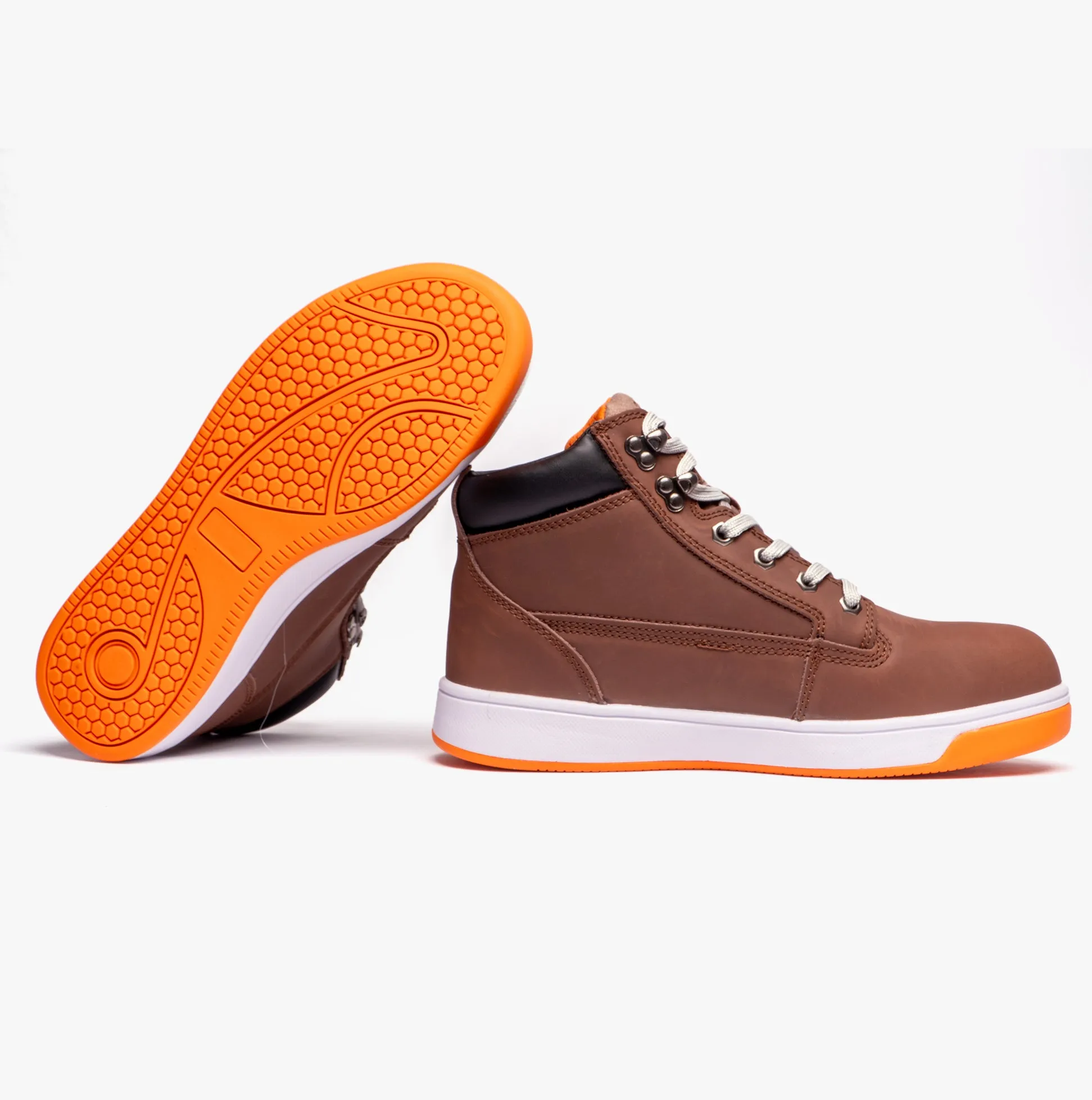 Grafters M057B Unisex Safety Trainer Boots Brown sold by Shuperb product image thumbnail 4