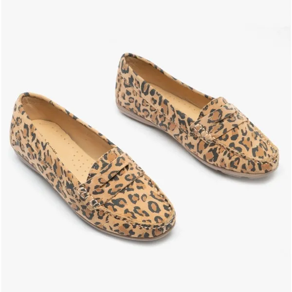 Hush Puppies MARGOT Womens Suede Loafers Leopard sold by Shuperb product image thumbnail 2