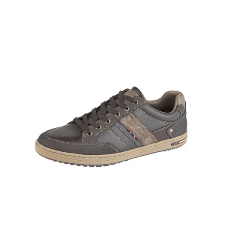 M721B Mens Lace-Up Casual Trainers Dark Brown sold by Shuperb