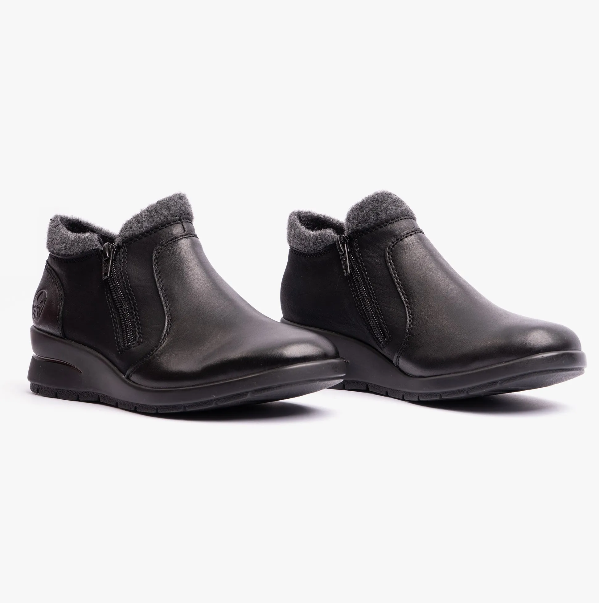 Rieker L4854-00 Womens Leather Boots Black sold by Shuperb product image thumbnail 2