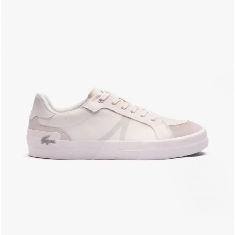 L004 Mens Canvas Casual Trainers White/Grey sold by Shuperb