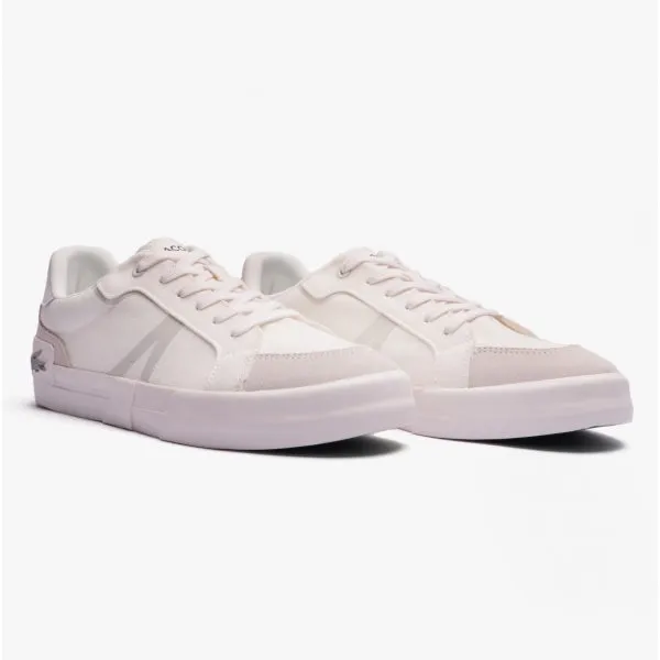 L004 Mens Canvas Casual Trainers White/Grey sold by Shuperb product image thumbnail 2