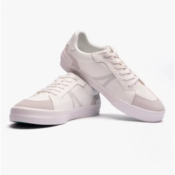 L004 Mens Canvas Casual Trainers White/Grey sold by Shuperb product image thumbnail 4