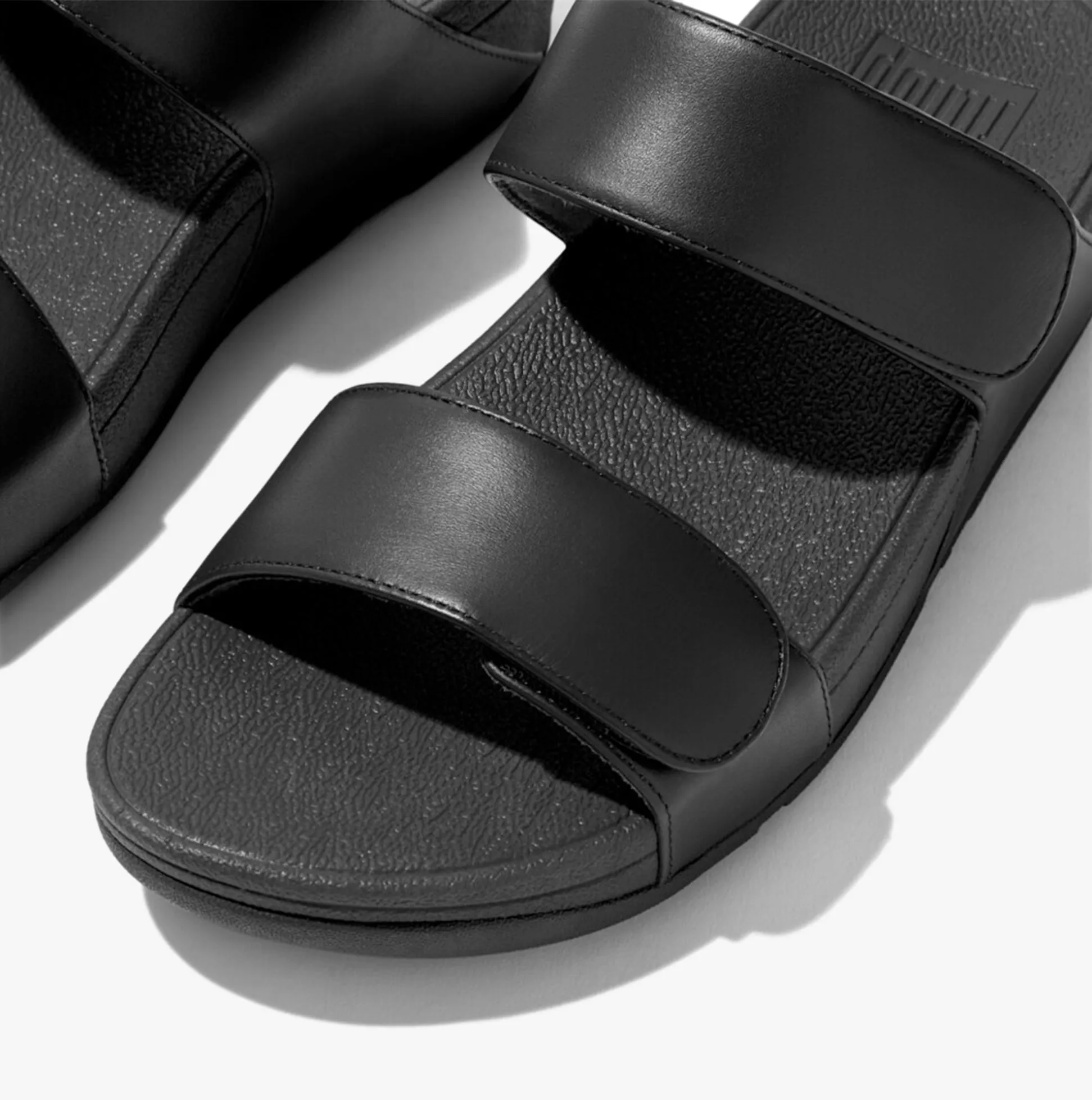 FitFlop LULU ADJUSTABLE LEATHER Womens Slides All Black sold by Shuperb product image thumbnail 4