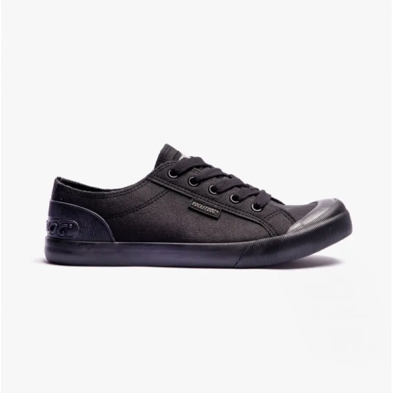 Rocket Dog JAZZIN Fable Womens Casual Trainers Black sold by Shuperb
