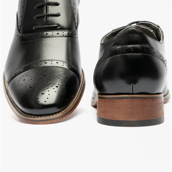 FRANCIS Mens Oxford Lace Up Shoes Black sold by Shuperb product image thumbnail 5