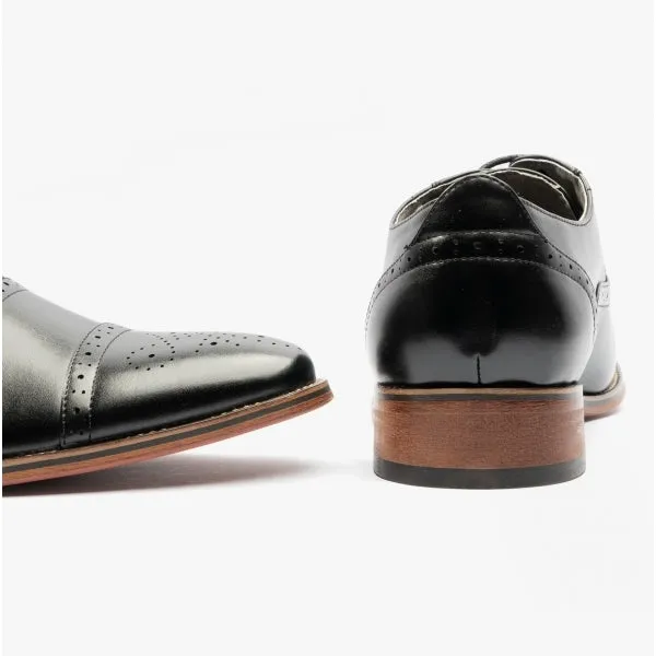 FRANCIS Mens Oxford Lace Up Shoes Black sold by Shuperb product image thumbnail 4