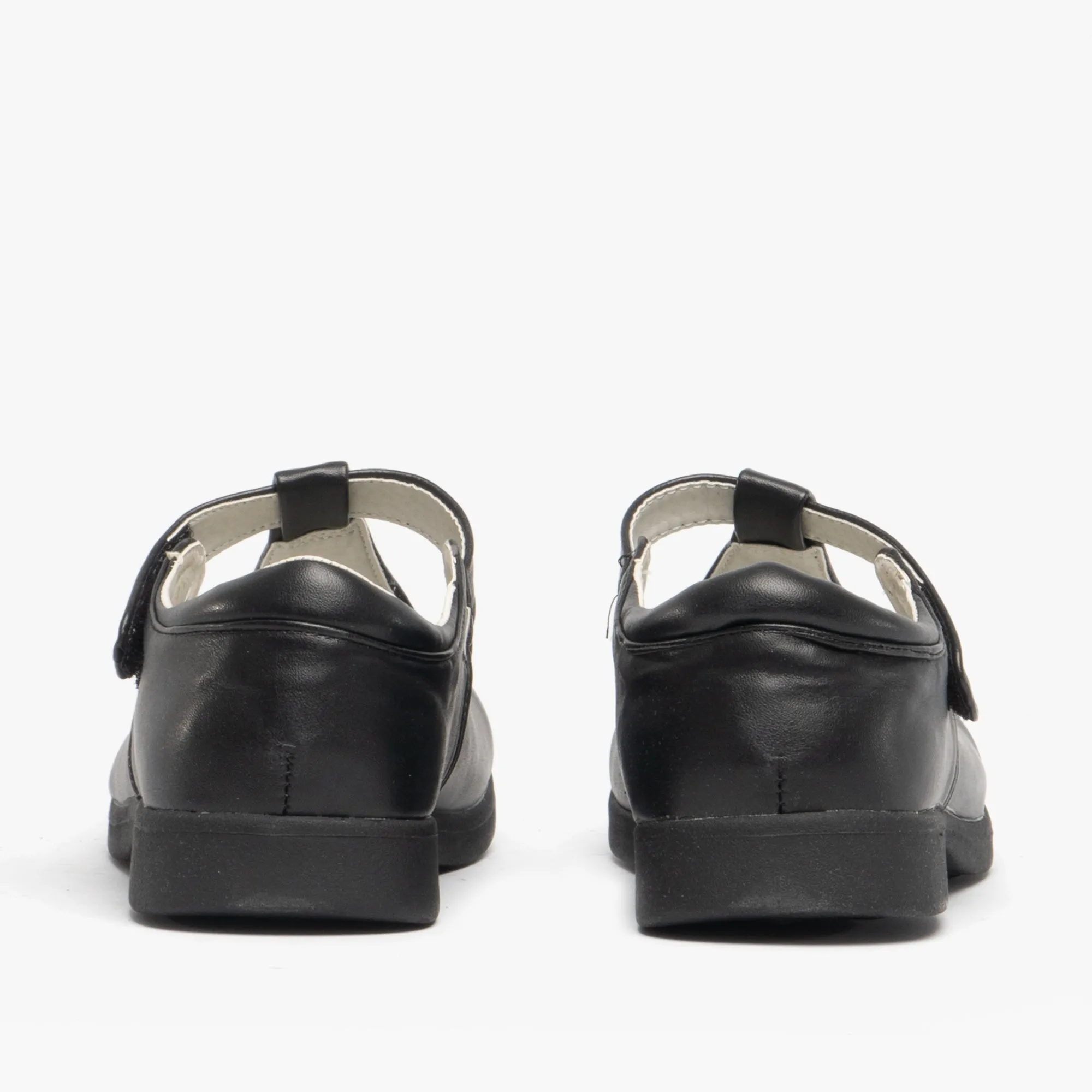 Boulevard Girls Touch Fasten T-Bar School Shoes Black Matt sold by Shuperb product image thumbnail 5