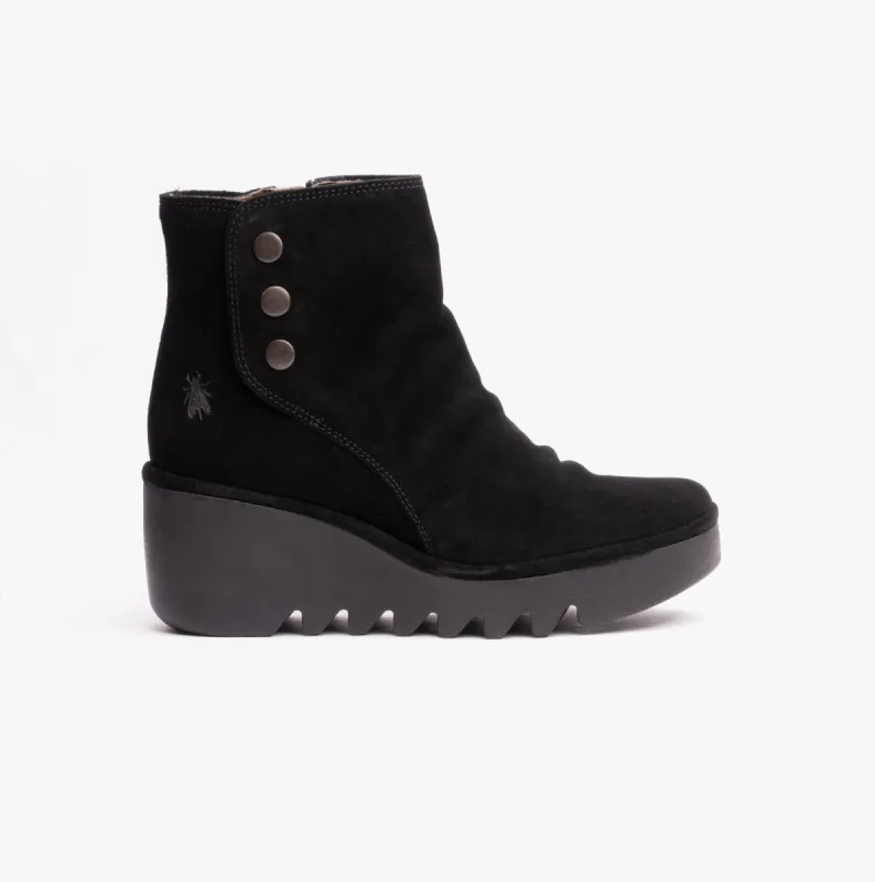 Fly London BROM344FLY Womens Ankle Boots Black sold by Shuperb