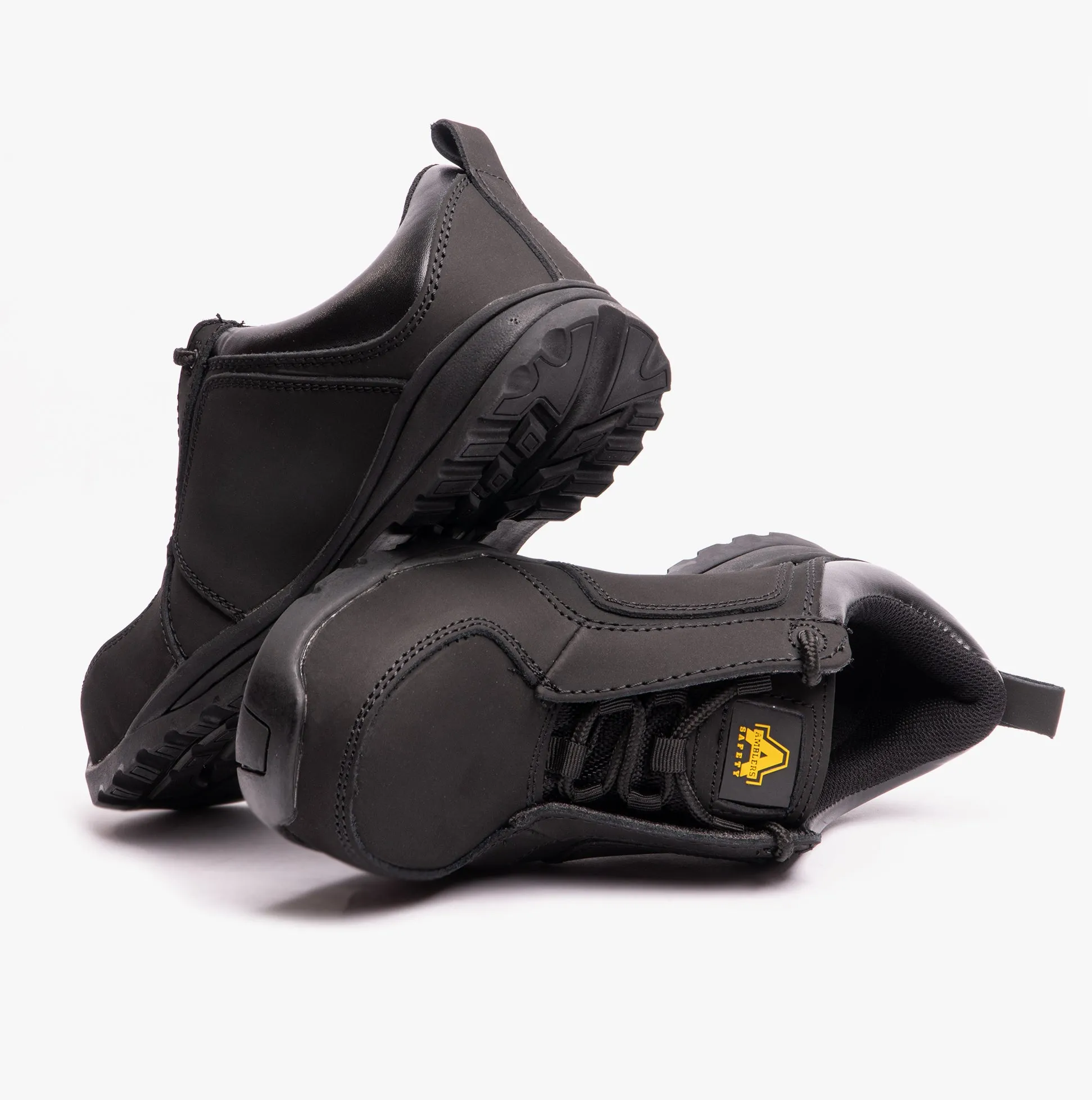 FS59C Ladies Leather Safety Trainers Black sold by Shuperb product image thumbnail 3