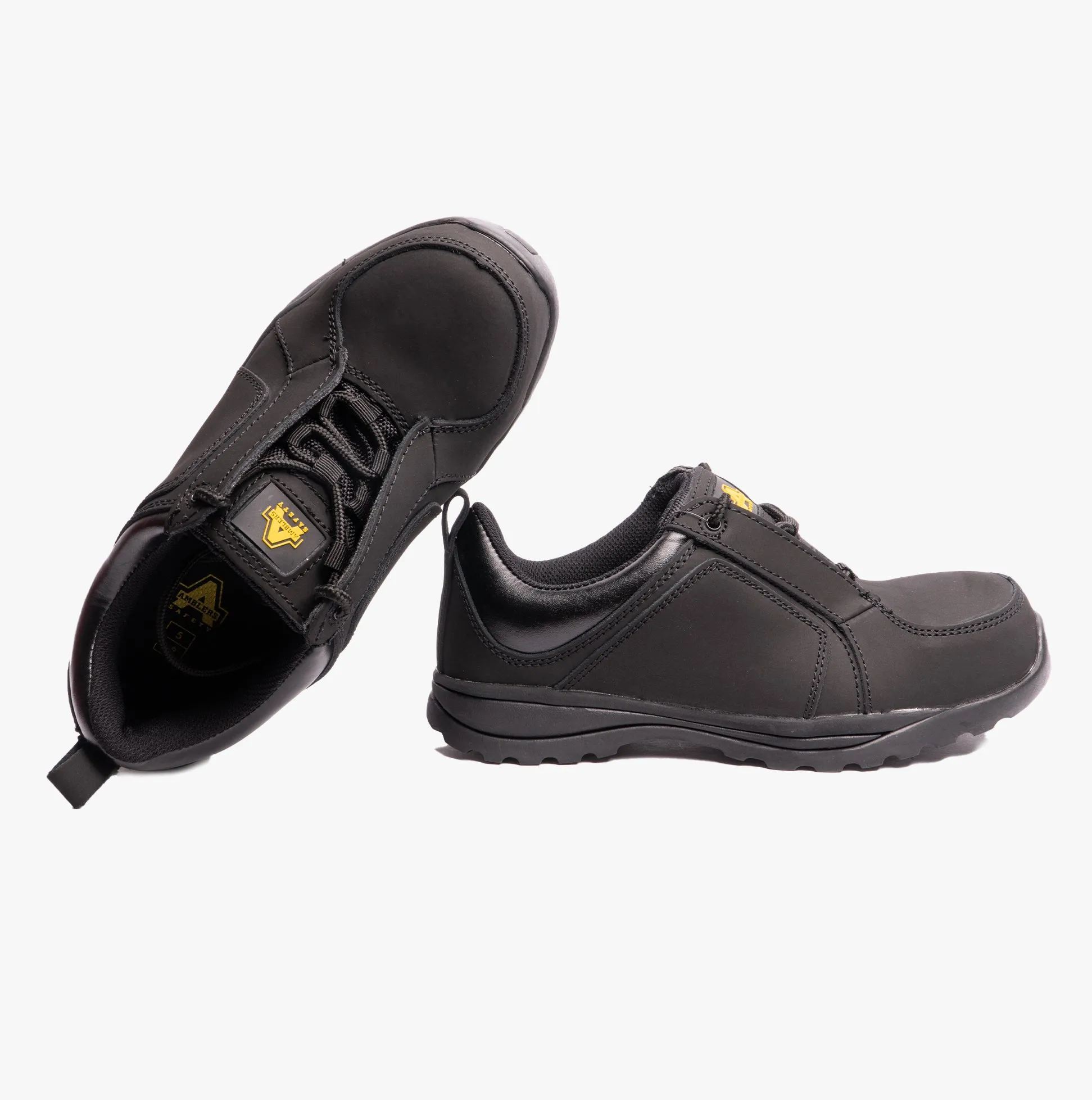 FS59C Ladies Leather Safety Trainers Black sold by Shuperb product image thumbnail 4