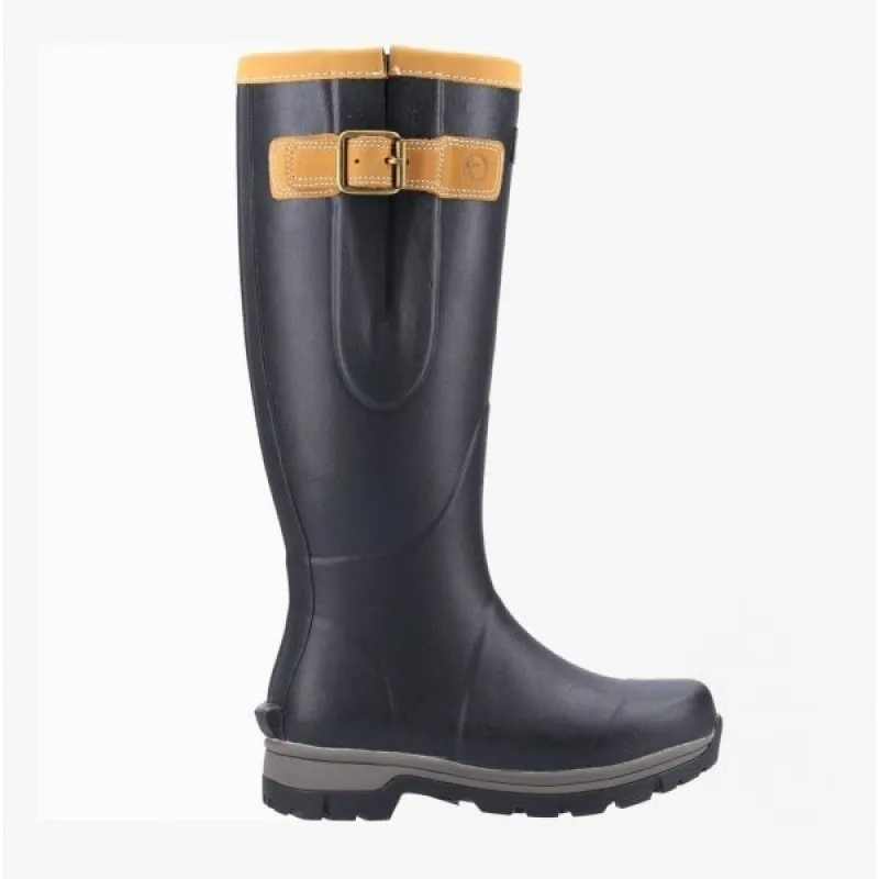 Cotswold STRATUS Unisex Rubber Wellington Boots Black sold by Shuperb