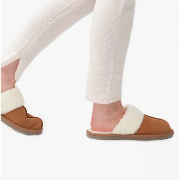 Hush Puppies ARIANNA Womens Suede Mule Slippers Tan sold by Shuperb product image thumbnail 2