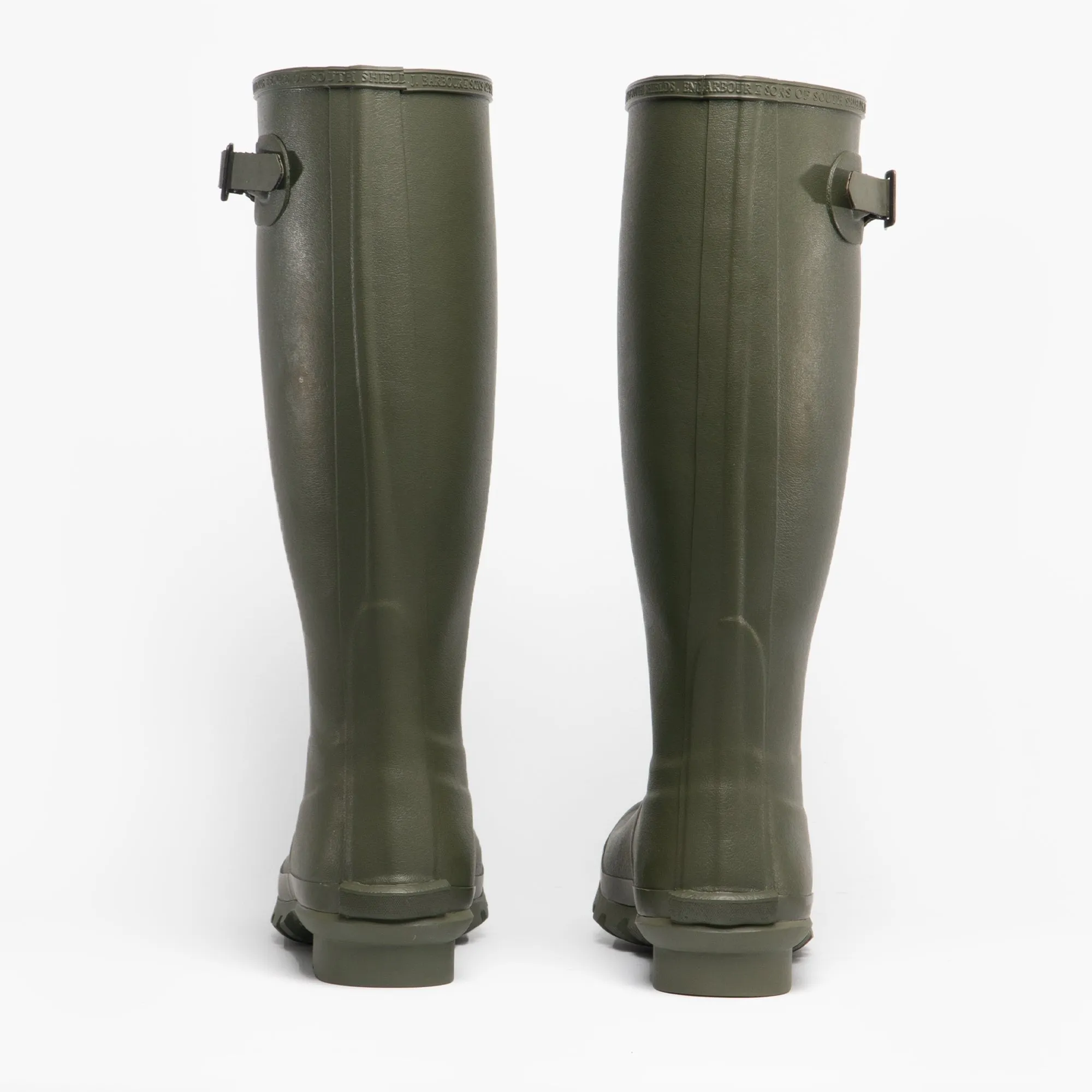 Barbour BEDE Mens Tall Wellington Boots Olive sold by Shuperb product image thumbnail 4