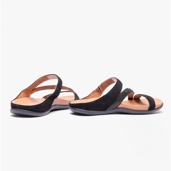 TRIO Ladies Sandals Black Velour/Sparkle sold by Shuperb product image thumbnail 3