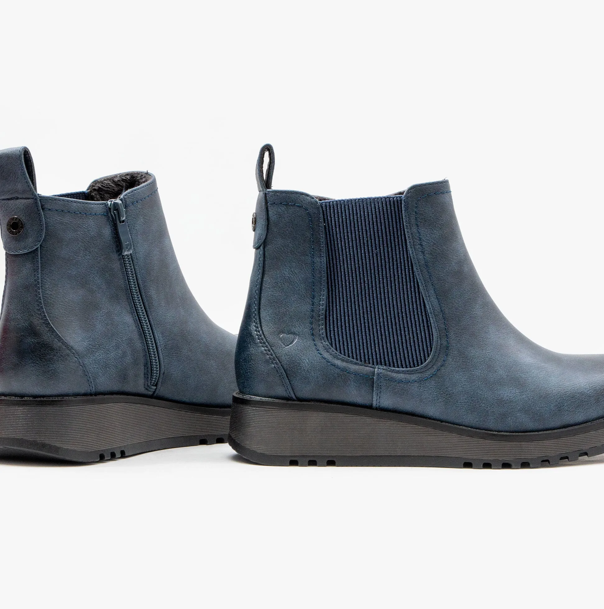 Heavenly Feet NEW ROLO2 Womens Chelsea Boots Navy sold by Shuperb product image thumbnail 4