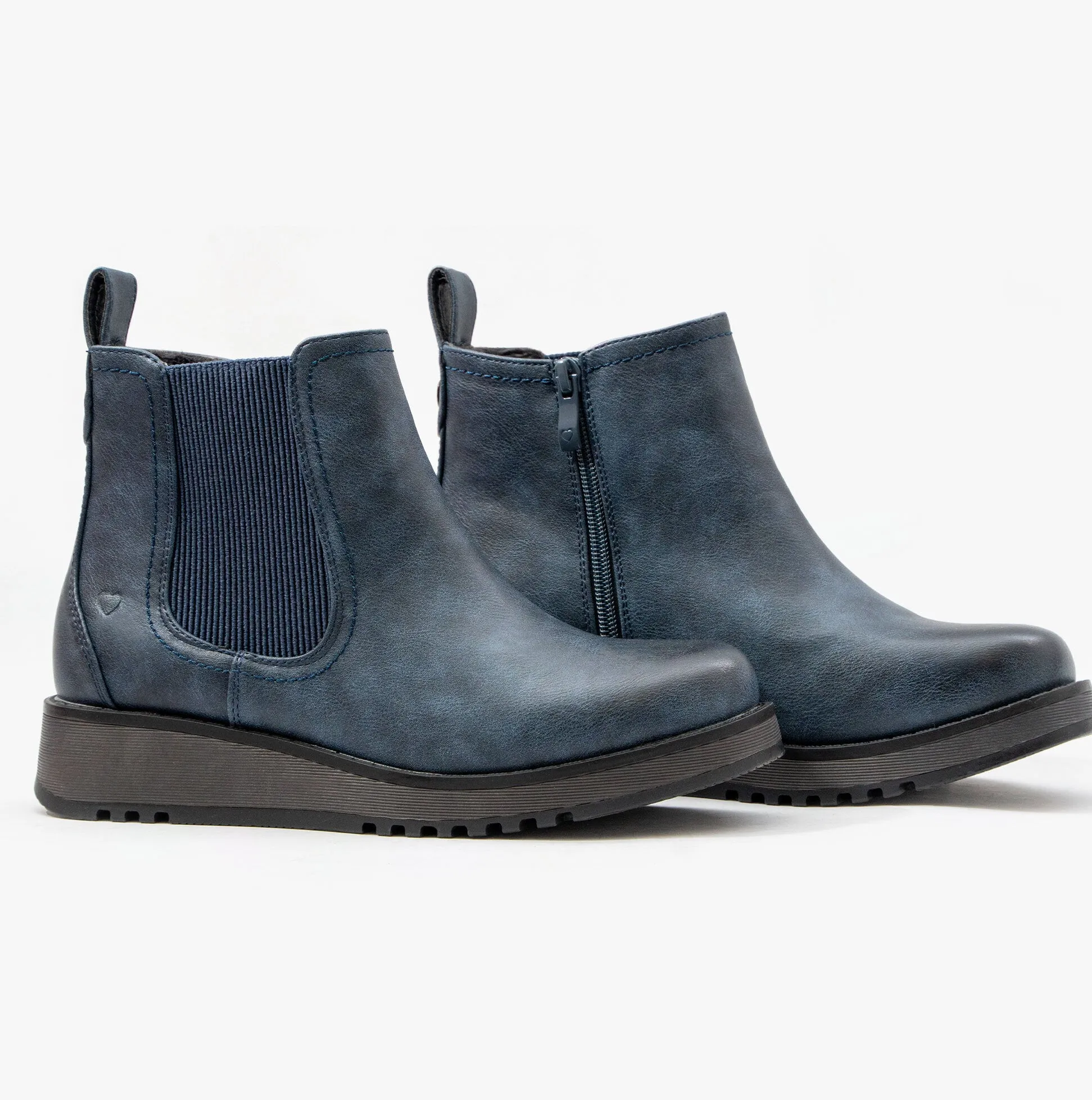 Heavenly Feet NEW ROLO2 Womens Chelsea Boots Navy sold by Shuperb product image thumbnail 2