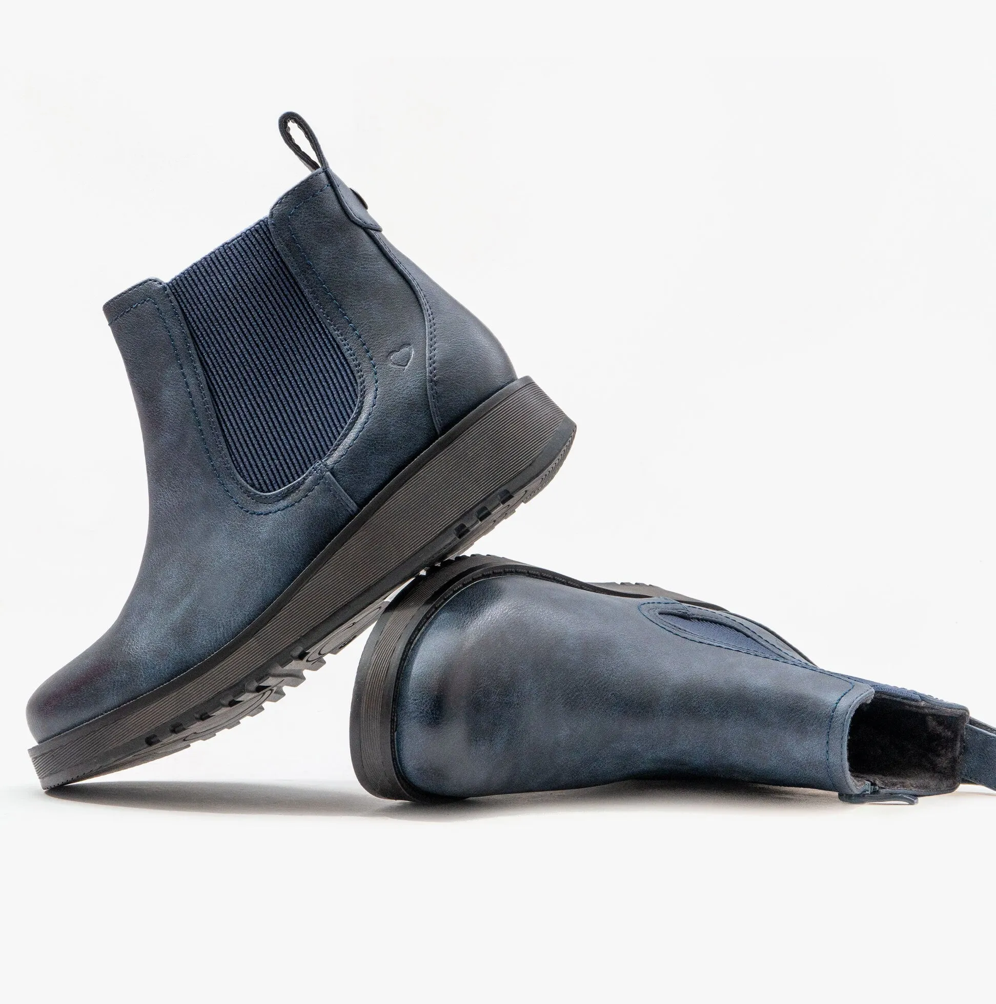 Heavenly Feet NEW ROLO2 Womens Chelsea Boots Navy sold by Shuperb product image thumbnail 5