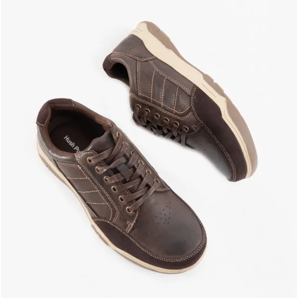Hush Puppies FINLEY Mens Leather Casual Shoes Brown sold by Shuperb product image thumbnail 2