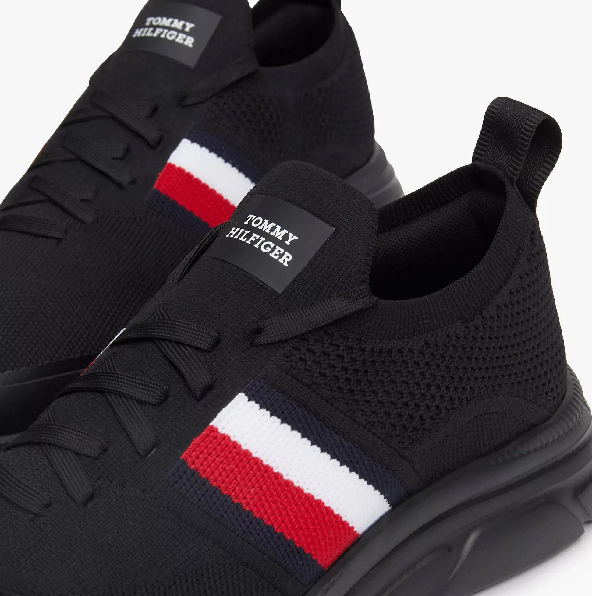 Tommy Hilfiger MODERN RUNNER KNIT S Mens Trainers Black sold by Shuperb product image thumbnail 5
