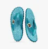 Gumbies ISLANDER Womens Recycled Flip-Flops Turquoise Swirls sold by Shuperb