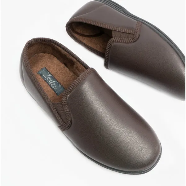 Zedzzz IVOR Mens Full Slippers Brown sold by Shuperb product image thumbnail 2