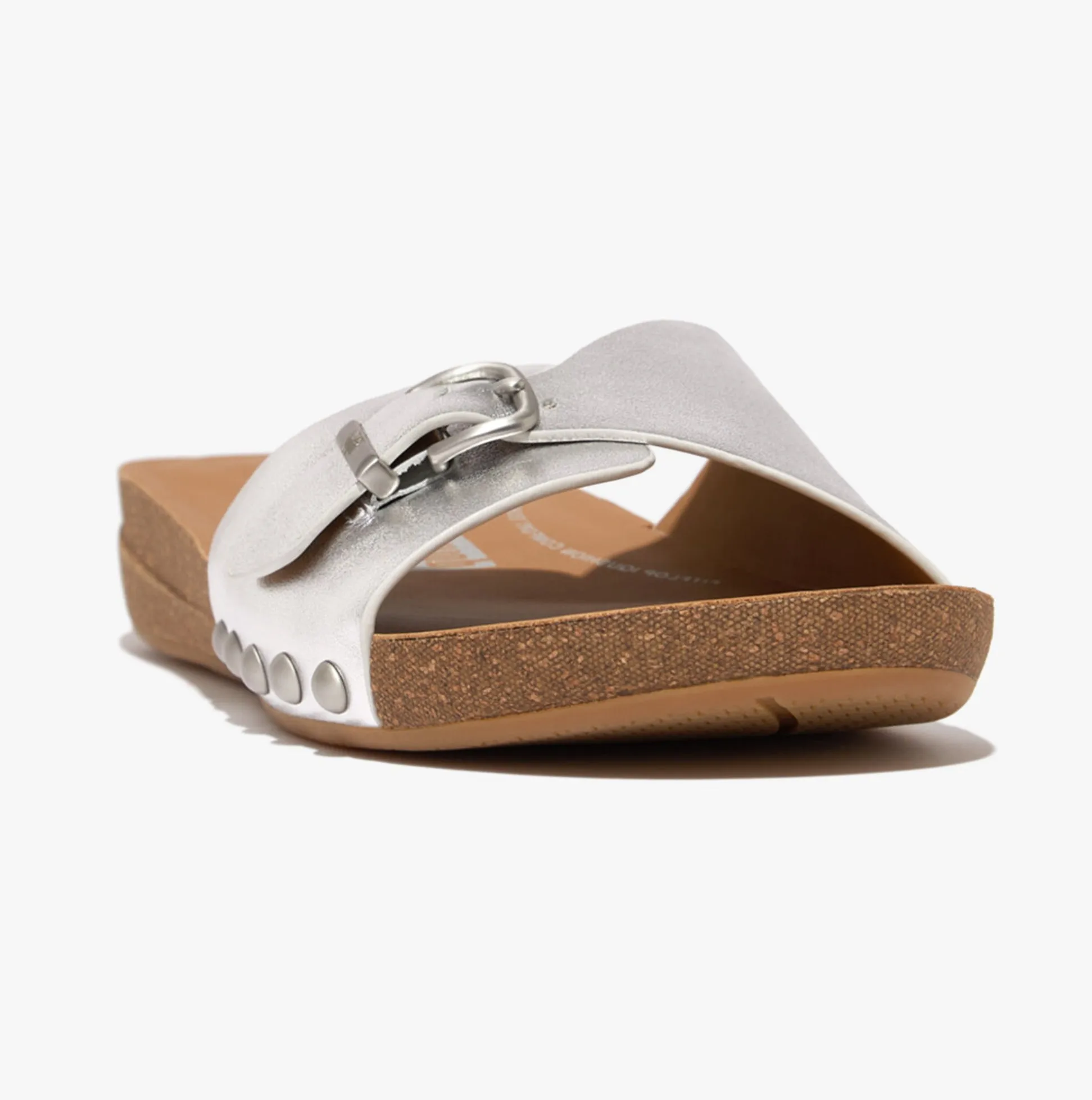 FitFlop iQUSHION ADJUSTABLE METALLIC Womens Slides Silver sold by Shuperb product image thumbnail 5