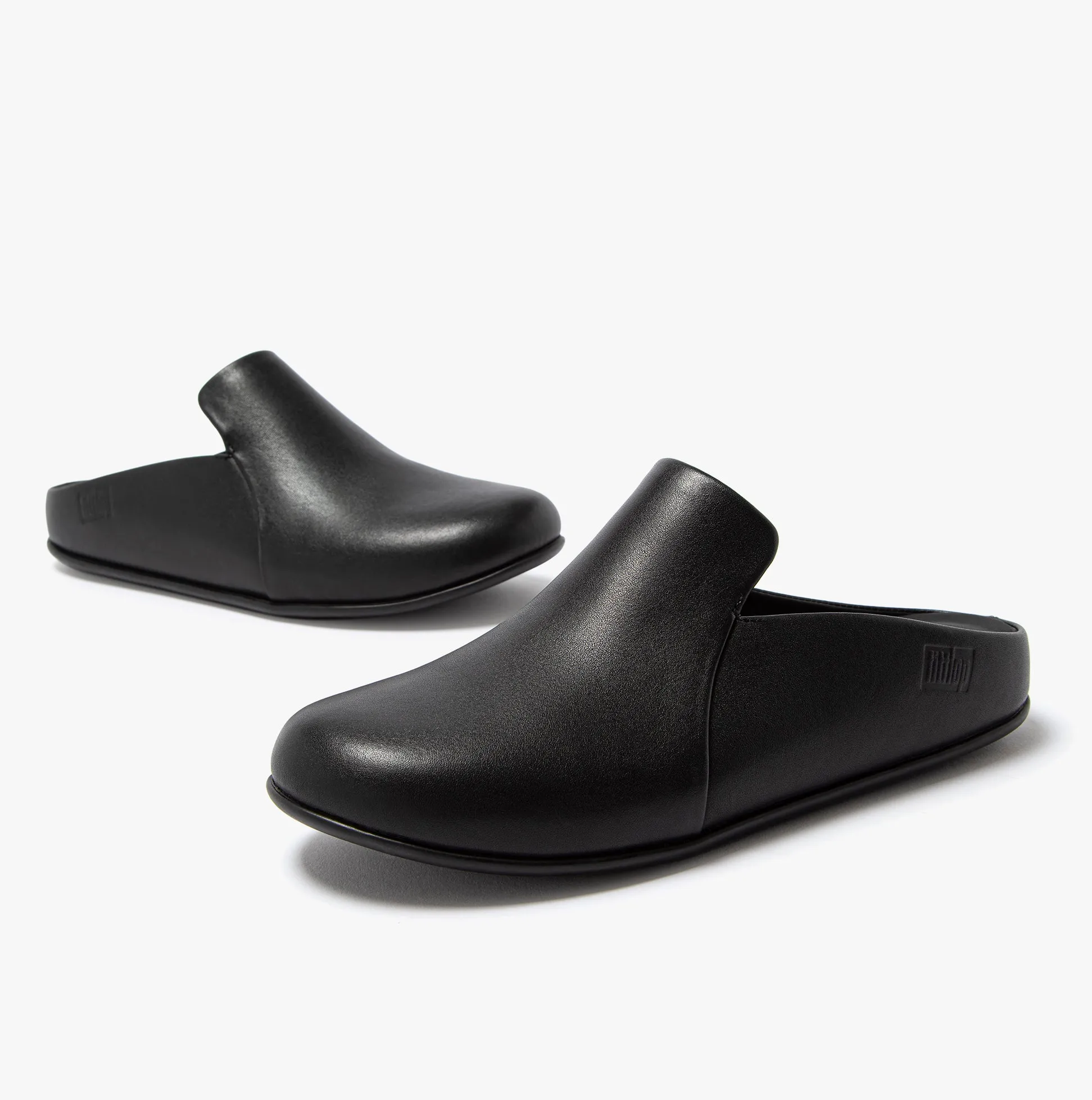 CHRISSIE II HAUS Ladies Leather Slippers All Black sold by Shuperb product image thumbnail 4