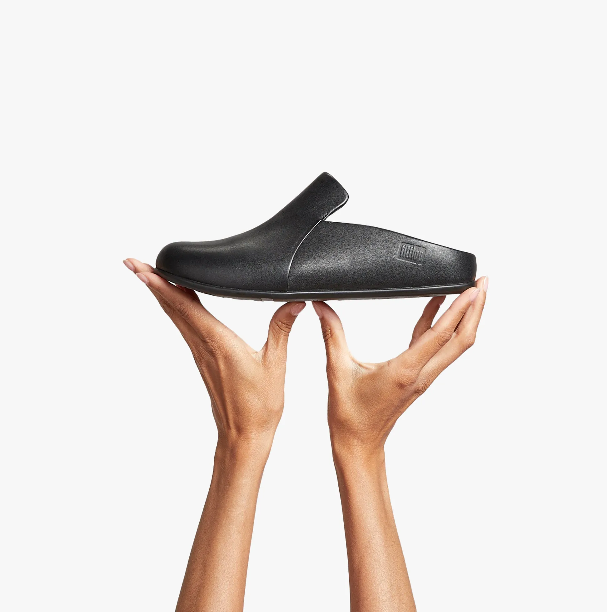 CHRISSIE II HAUS Ladies Leather Slippers All Black sold by Shuperb product image thumbnail 3