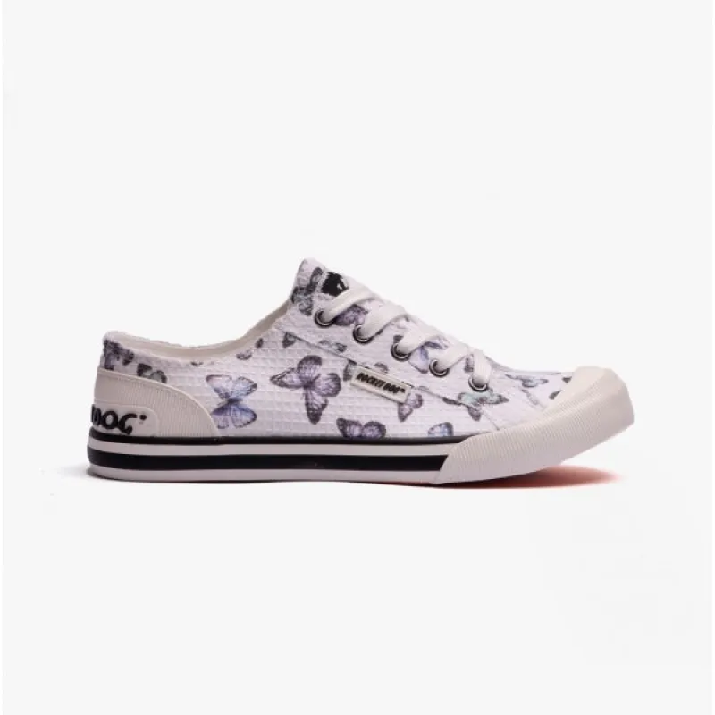 JAZZIN Ladies Butterfly Trainers White sold by Shuperb