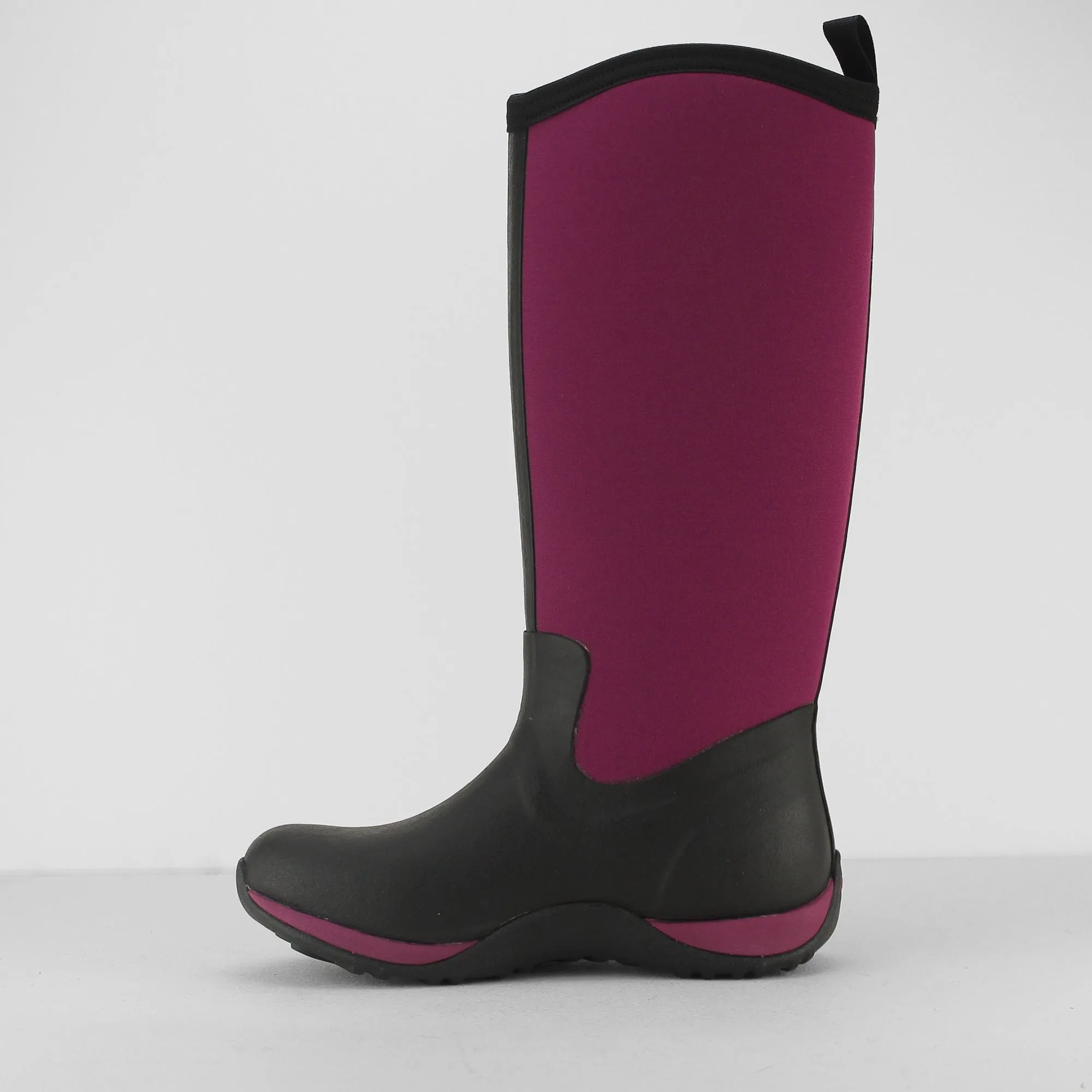 Muck Boots ARCTIC ADVENTURE Womens Rubber Wellington Boots Black/Maroon sold by Shuperb product image thumbnail 5
