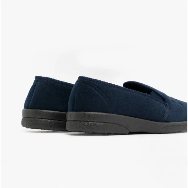 Sleepers FRAZER Mens Full Slippers Navy sold by Shuperb product image thumbnail 5