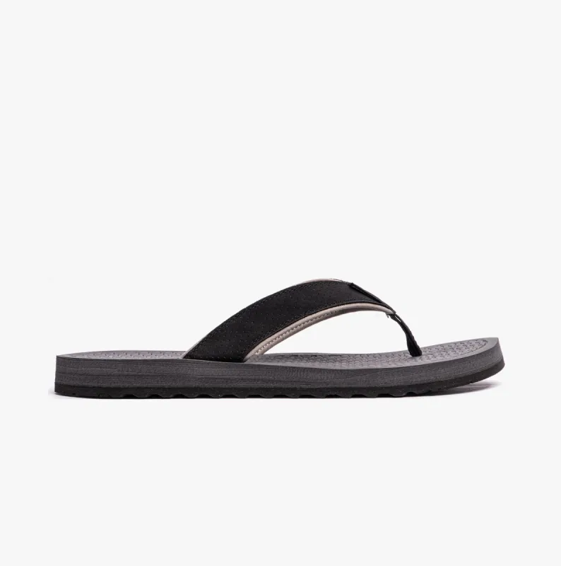 Skechers 205098/BLK TANTRIC - FRITZ Mens Toe Post Sandals Black made by Skechers