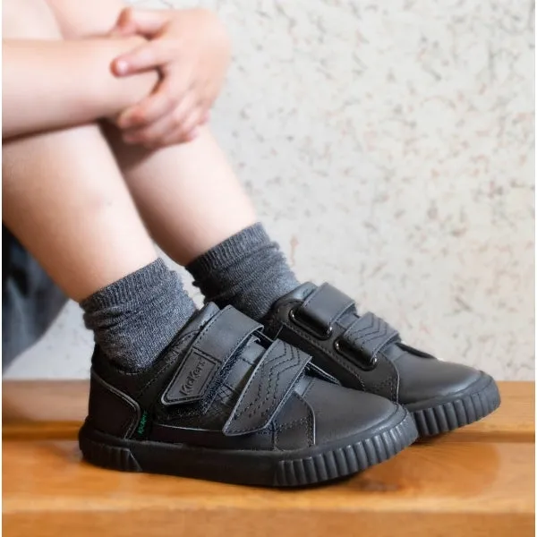 Kickers 116244 TOVNI TWIN FLEX Boys School Shoes Black sold by Shuperb