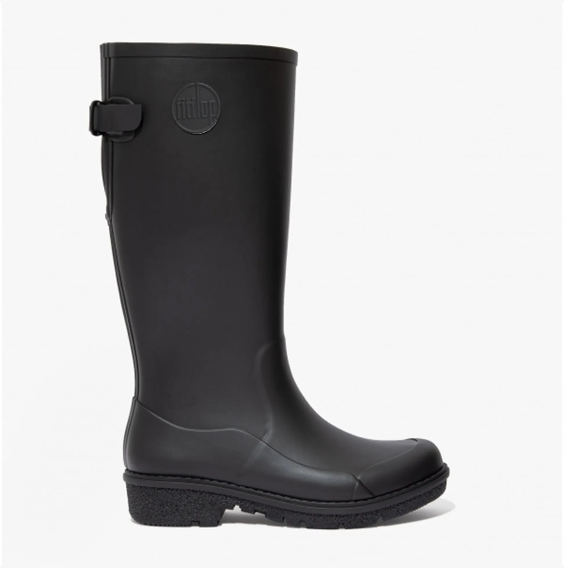 FitFlop WONDERWELLY TALL Womens Rubber Wellington Boots All Black sold by Shuperb