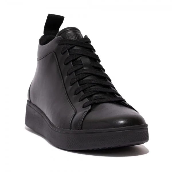 FitFlop RALLY LEATHER HIGH-TOP Womens Trainers Black sold by Shuperb product image thumbnail 3