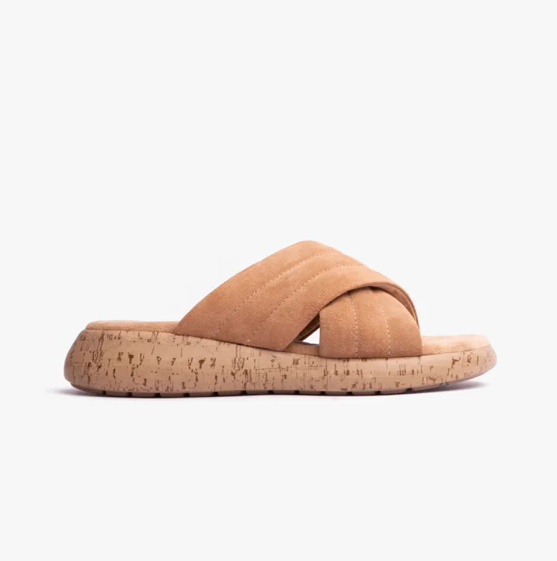 Hush Puppies SARAH Womens Sandals Tan sold by Shuperb