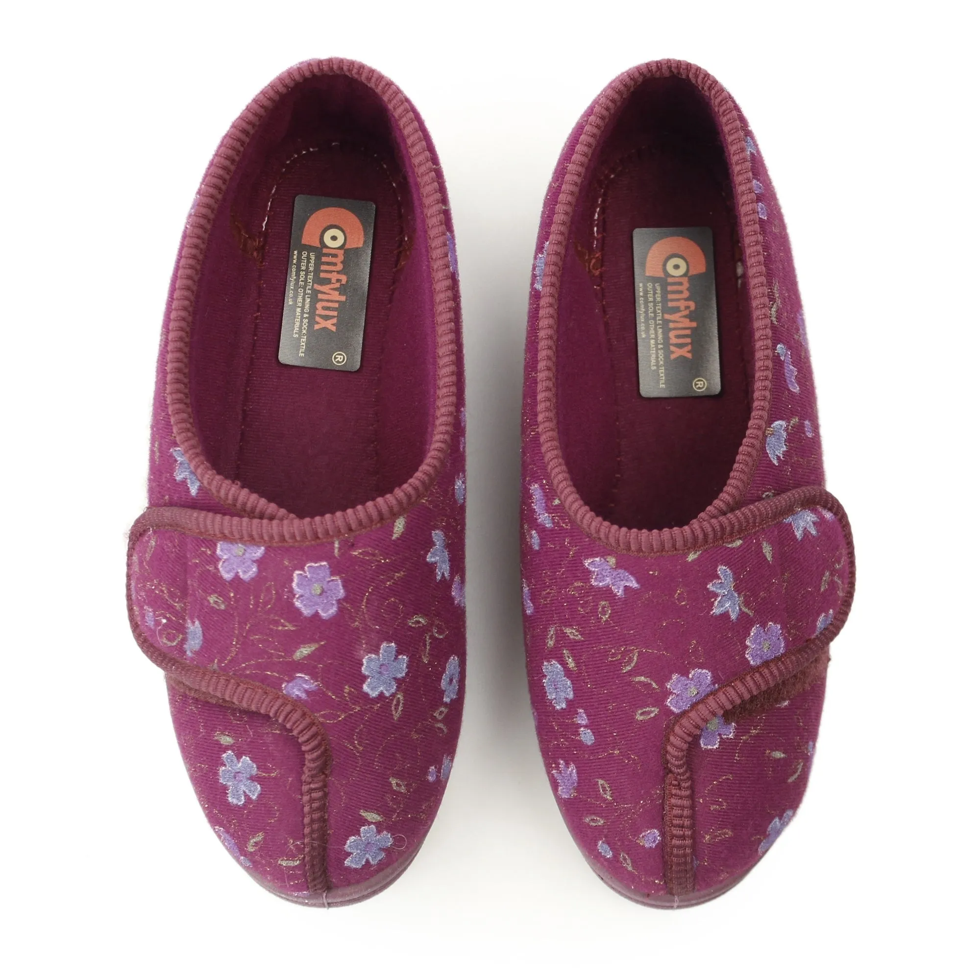 Comfylux DAVINA Womens Full Slippers Wine sold by Shuperb product image thumbnail 2
