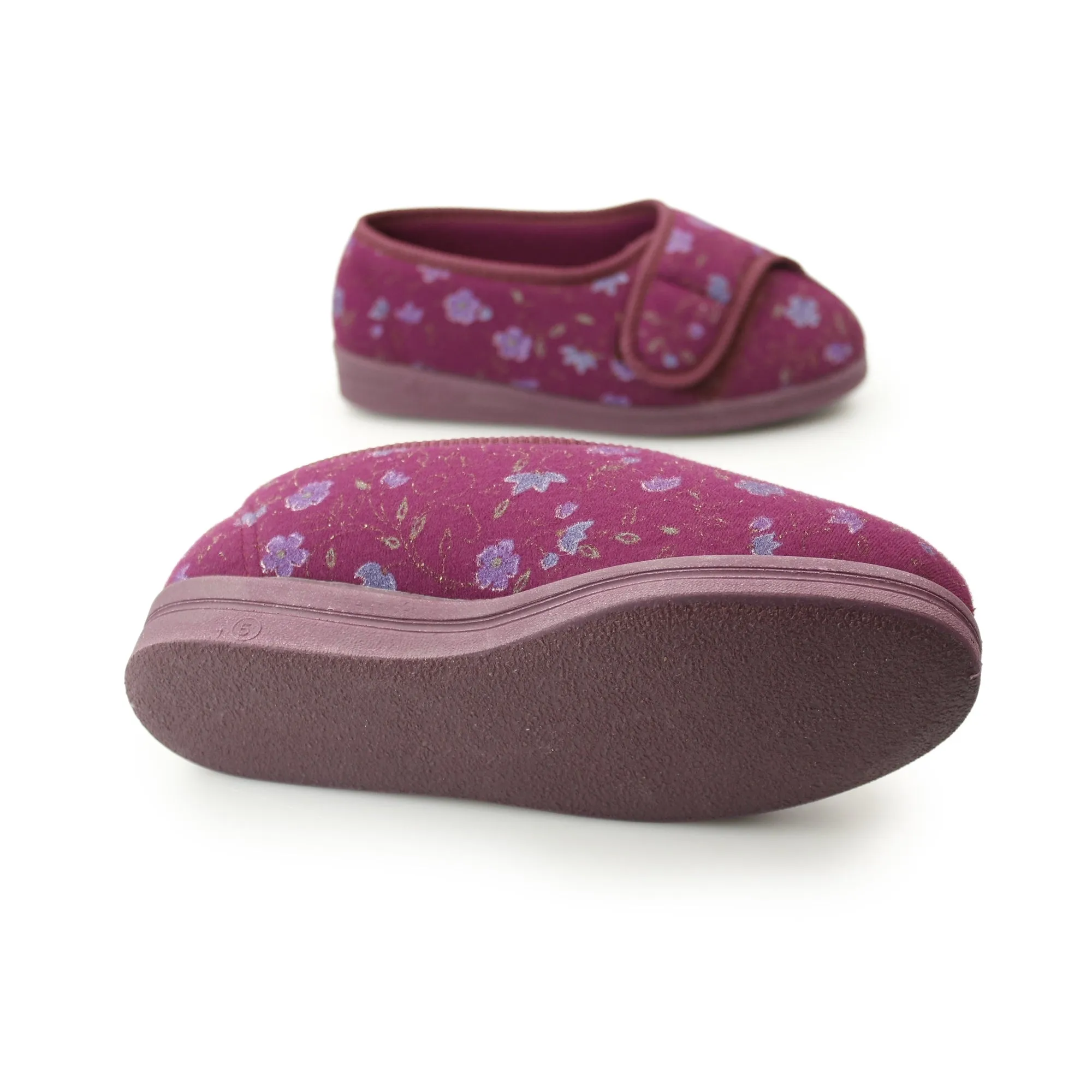 Comfylux DAVINA Womens Full Slippers Wine sold by Shuperb product image thumbnail 4
