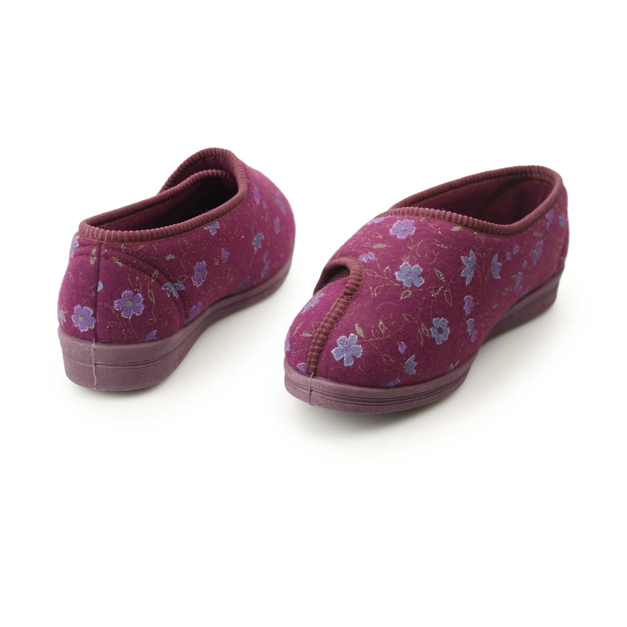 Comfylux DAVINA Womens Full Slippers Wine sold by Shuperb product image thumbnail 3