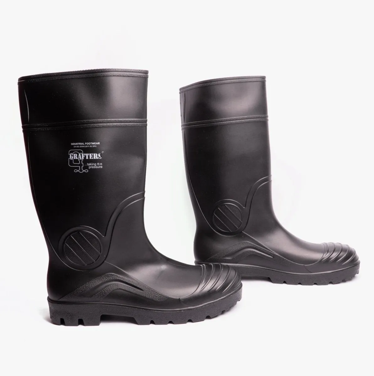 Grafters W408A Mens Wellington Safety Boots Black sold by Shuperb product image thumbnail 2