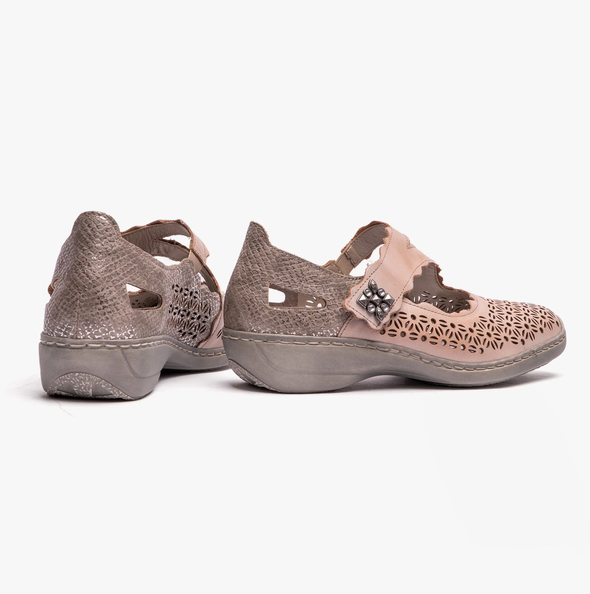 Rieker 413G4-42 Womens Shoes Beige Multi sold by Shuperb product image thumbnail 3
