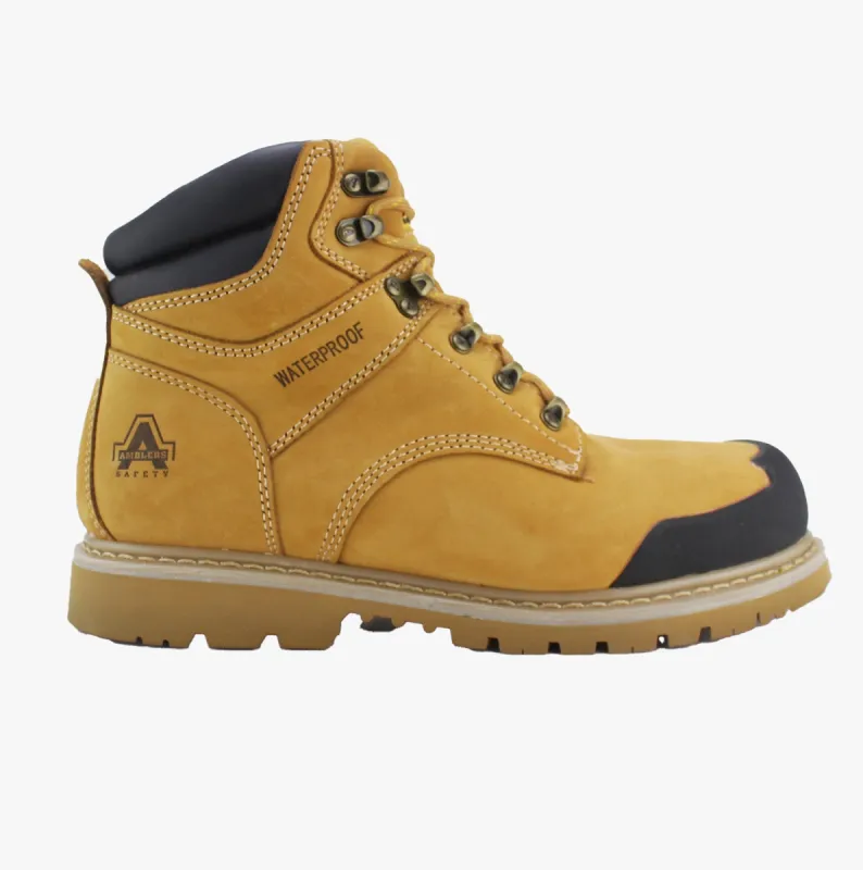 Amblers Safety FS226 Mens Leather Safety Boots Honey sold by Shuperb
