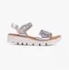 Heavenly Feet TRUDY Womens Sandals Silver sold by Shuperb