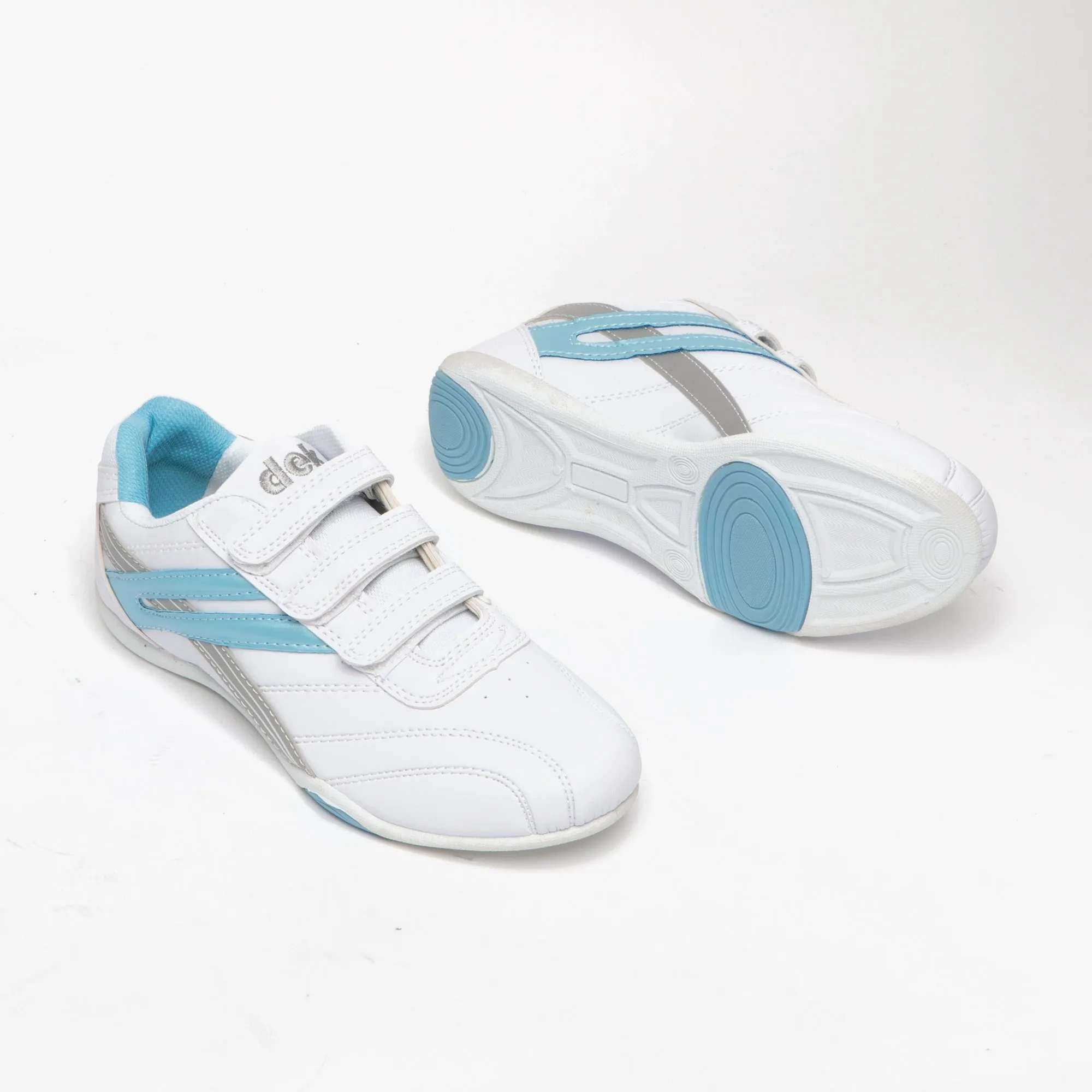 DEK RAVEN Womens Triple Touch Fastening Trainers White/Blue sold by Shuperb product image thumbnail 2