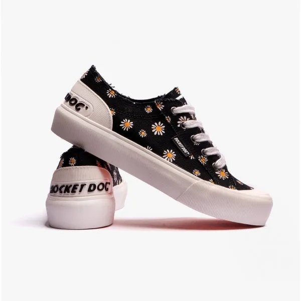 Rocket Dog JAZZIN PLUS Womens Floral Platform Trainers Black sold by Shuperb product image thumbnail 5