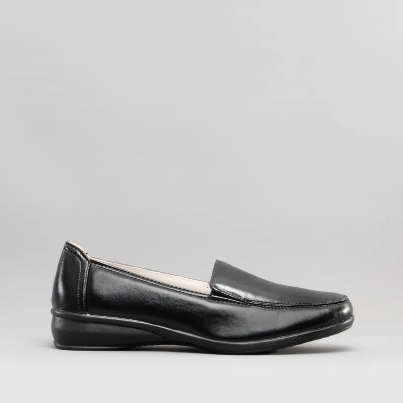 Dr Keller SALLY Womens Slip-On Loafers Black made by Shuperb