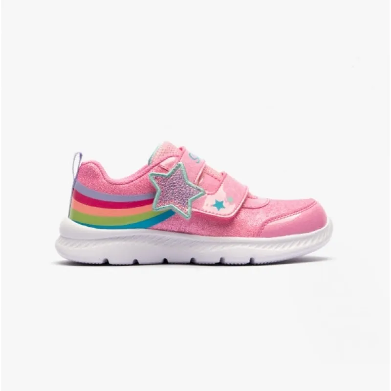 Skechers 302711N/PNK COMFY FLEX 2.0-STARRY SKIES Girls Trainers Pink sold by Shuperb